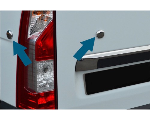 Заглушки (4 шт, нерж) Carmos - Турецкая сталь для Renault Master 2011-2023 гг