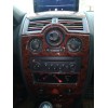 Накладки на панель 17 деталей (Meric, Турция) Карбон для Renault Megane II 2004-2009 - 66740-11
