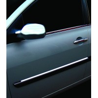 Renault Megane II 2004-2009 Молдинг дверной узкий 2006-2010 (4 шт, нерж)