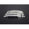 Накладки на ручки (4 шт, нерж) Carmos - турецька сталь для Renault Megane II 2004-2009 - 49081-11