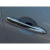 Накладки на ручки (4 шт, нерж) Carmos - турецька сталь для Renault Megane II 2004-2009 - 49081-11