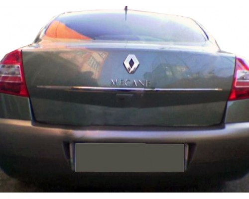Хром планка над номером (SD, нерж) для Renault Megane II 2004-2009 - 78896-11