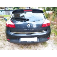 Renault Megane III 2009-2016 Край багажника (HB, нерж.)