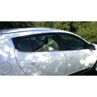 Нижняя окантовка стекол (HB, 6 шт, нерж.) для Renault Megane III 2009-2016