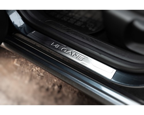 Накладки на пороги OmsaLine (4 шт, нерж) для Renault Megane IV 2016+ - 62233-11
