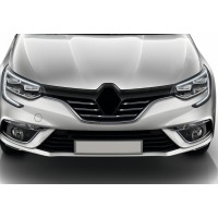 Renault Megane IV 2016+ Накладки на радіаторні грати (5 шт, нерж) Carmos - Турецька сталь