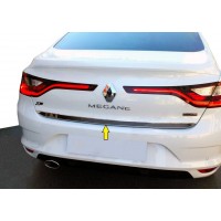 Кромка багажника (Sedan, нерж) OmsaLine - Італійська нержавіюча сталь для Renault Megane IV 2016+
