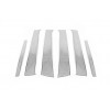 Молдинг дверных стоек (нерж.) для Renault Sandero 2007-2013 - 57439-11