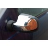 Накладки на зеркала верхняя часть (2 шт, нерж) для Renault Sandero 2013-2022 гг