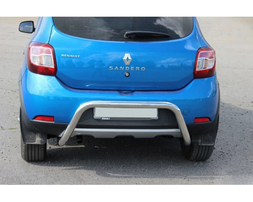 Задня дуга AK007 (нерж) для Renault Sandero 2013+