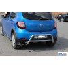 Задня дуга AK007 (нерж) для Renault Sandero 2013+