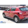 Бічні труби BB001 (2 шт, нерж) 60 мм для Renault Sandero 2013+