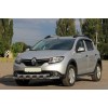 Передня дуга ST015 (нерж.) для Renault Sandero 2013+