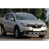 Передня дуга ST015 (нерж.) для Renault Sandero 2013+