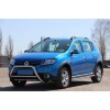 Передня дуга WT006 (нерж.) для Renault Sandero 2013+
