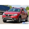 Передня дуга WT007 (нерж.) для Renault Sandero 2013+