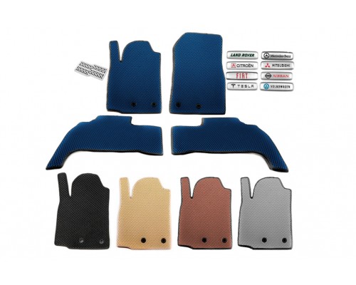 Коврик в багажник EVA (АКПП, Синий) для Renault Scenic/Grand 2003-2009 гг