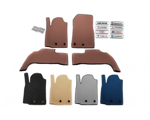 Коврик в багажник EVA (АКПП, Коричневый) для Renault Scenic/Grand 2003-2009 гг