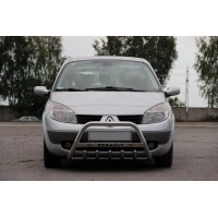 Кенгурятник WT004 (нерж.) для Renault Scenic/Grand 2003-2009