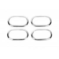 Накладки на внутренние ручки OmsaLine (4 шт., нерж.) для Renault Scenic/Grand 2003-2009