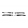 Накладки на ручки (4 шт, нерж) Carmos - Турецкая сталь для Renault Scenic / Grand 2003-2009 - 54288-11