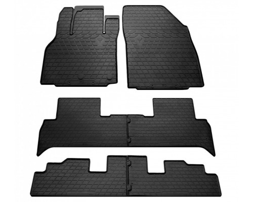 Коврики Stingray (3 ряда сидений, 6 шт) для Renault Scenic/Grand 2009-2016 гг