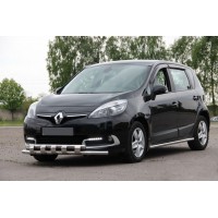 Передняя дуга ST015 (нерж.) для Renault Scenic/Grand 2009-2016