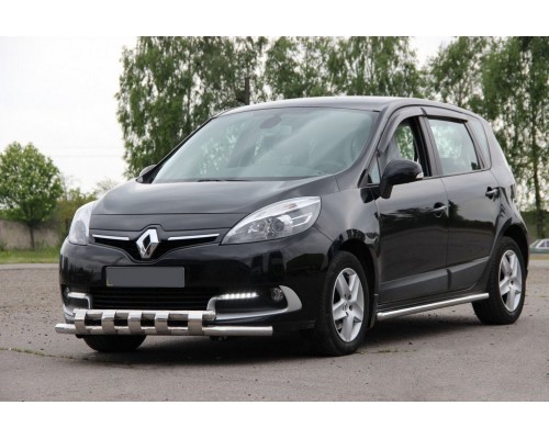 Передняя дуга ST015 (нерж.) для Renault Scenic/Grand 2009-2016