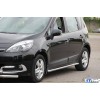 Боковые трубы BB001 (2 шт, нерж) 60 мм для Renault Scenic/Grand 2009-2016