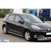 Боковые трубы BB001 (2 шт, нерж) 60 мм для Renault Scenic/Grand 2009-2016