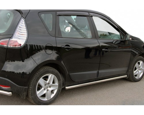 Боковые трубы BB001 (2 шт, нерж) 60 мм для Renault Scenic/Grand 2009-2016