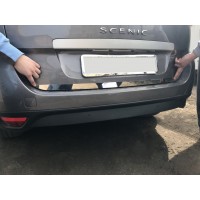 Кромка багажника (нерж.) Carmos - Турецкая сталь для Renault Scenic/Grand 2009-2016