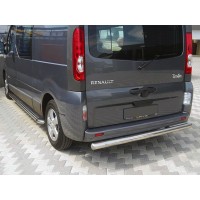 Задній захист AK002 (нерж) для Renault Trafic 2001-2015