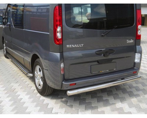 Задній захист AK002 (нерж) для Renault Trafic 2001-2015