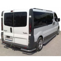 Задні куточки AK003 (нерж) для Renault Trafic 2001-2015