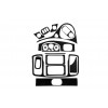 Накладки на панель (большой комплект) Карбон для Renault Trafic 2001-2015 - 64916-11