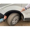 Renault Trafic 2001-2015 Накладки на колесные арки (4 шт, черные) 2007-2015, черный металл - 55786-11