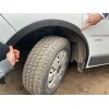 Renault Trafic 2001-2015 Накладки на колесные арки (4 шт, черные) 2007-2015, черный металл - 55786-11
