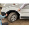 Renault Trafic 2001-2015 Накладки на колесные арки (4 шт, черные) 2007-2015, черный металл - 55786-11