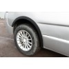 Renault Trafic 2001-2015 Накладки на колесные арки (4 шт, черные) 2007-2015, черный металл - 55786-11