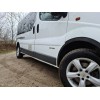 Renault Trafic 2001-2015 Накладки на колесные арки (4 шт, черные) 2007-2015, черный металл - 55786-11
