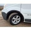 Renault Trafic 2001-2015 Накладки на колесные арки (4 шт, черные) 2007-2015, черный металл - 55786-11
