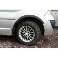 Renault Trafic 2001-2015 Накладки на колесные арки (4 шт, черные) 2007-2015, черный металл