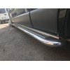 Renault Trafic 2001-2015 Боковые пороги Premium (2 шт., нерж.) 60 мм, короткая база - 49167-11