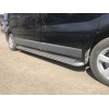Renault Trafic 2001-2015 Боковые пороги Premium (2 шт., нерж.) 60 мм, короткая база - 49167-11