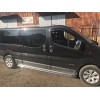 Renault Trafic 2001-2015 Боковые пороги Premium (2 шт., нерж.) 60 мм, короткая база - 49167-11