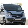 Кенгурятник з вусами WT003-Plus (нерж.) для Renault Trafic 2001-2015