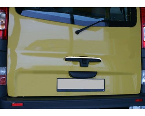 Renault Trafic 2001-2015 Хром планка на задню ручку (верхня, нерж) - 50237-11