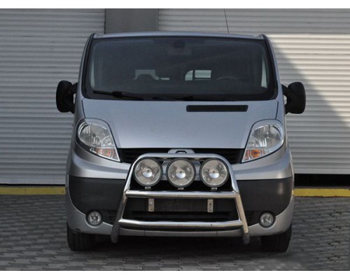 Кенгурятник WT018 (нерж.) для Renault Trafic 2001-2015