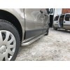 Renault Trafic 2015+ Бічні пороги Premium (2 шт, нерж) 60 мм, коротка база - 54640-11